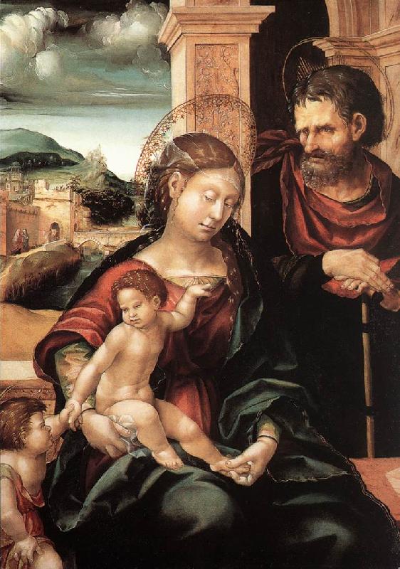 BURGKMAIR, Hans Holy Family with the Child St John ds